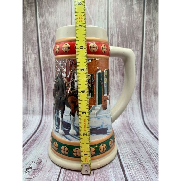 1998 Budweiser Holiday Stein - Hometown Holiday Old World Heritage - Picture 10 of 12